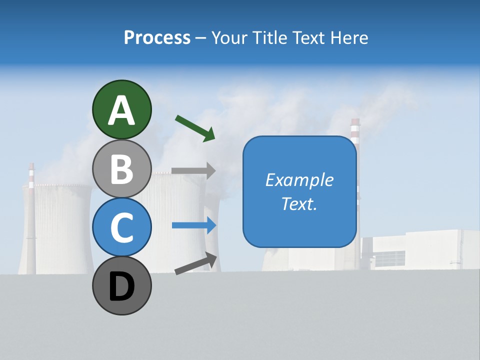 Infrastructure Facility Blue PowerPoint Template