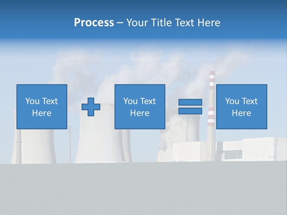 Infrastructure Facility Blue PowerPoint Template