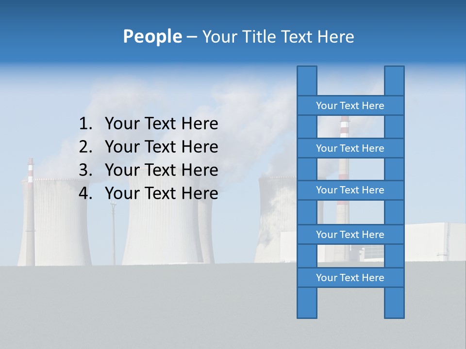 Infrastructure Facility Blue PowerPoint Template