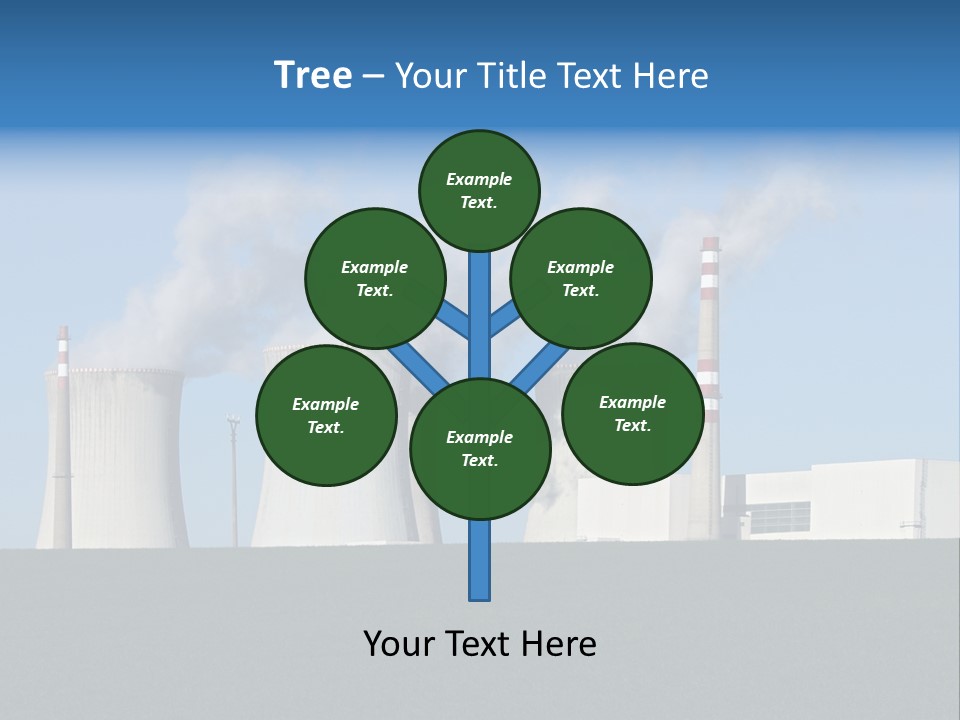 Infrastructure Facility Blue PowerPoint Template