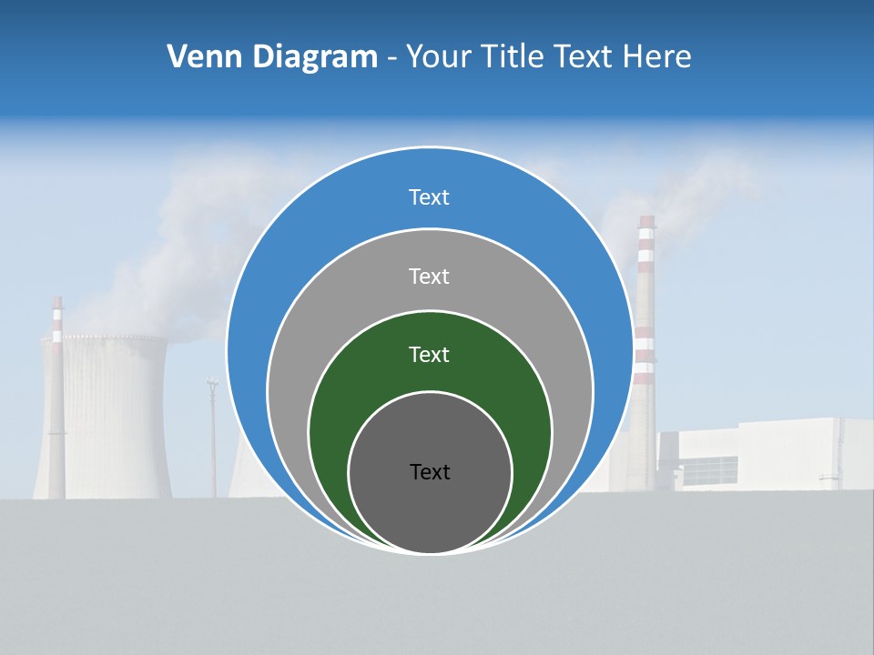 Infrastructure Facility Blue PowerPoint Template