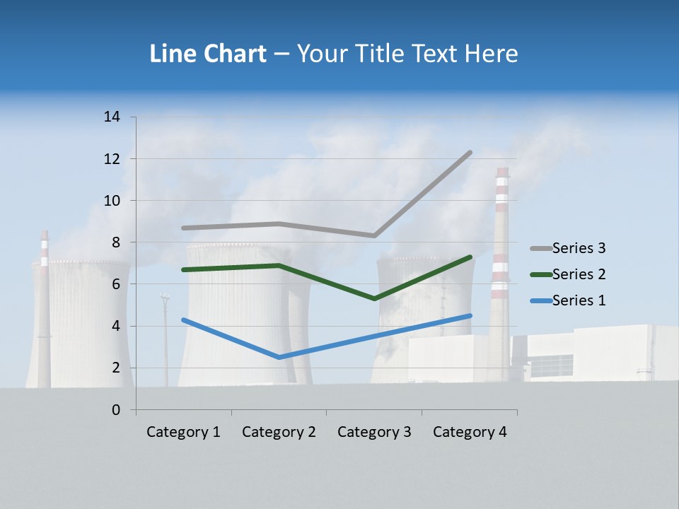 Infrastructure Facility Blue PowerPoint Template