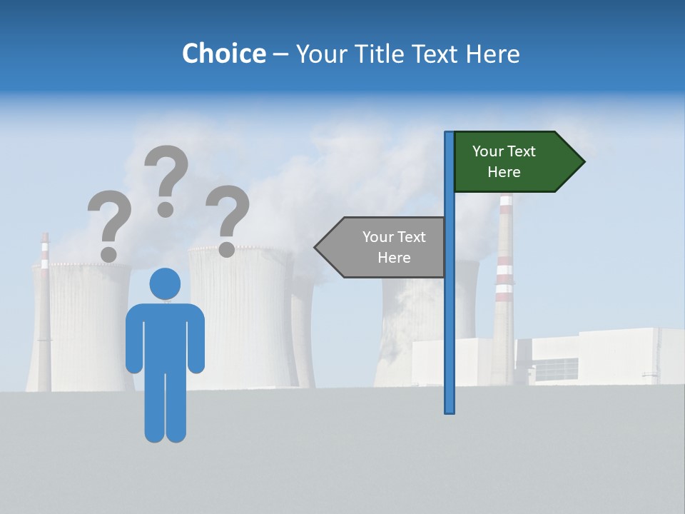 Infrastructure Facility Blue PowerPoint Template