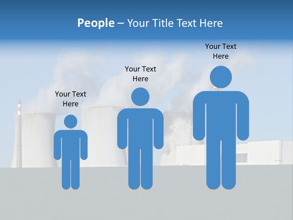 Infrastructure Facility Blue PowerPoint Template