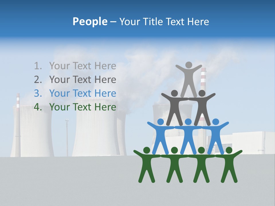 Infrastructure Facility Blue PowerPoint Template