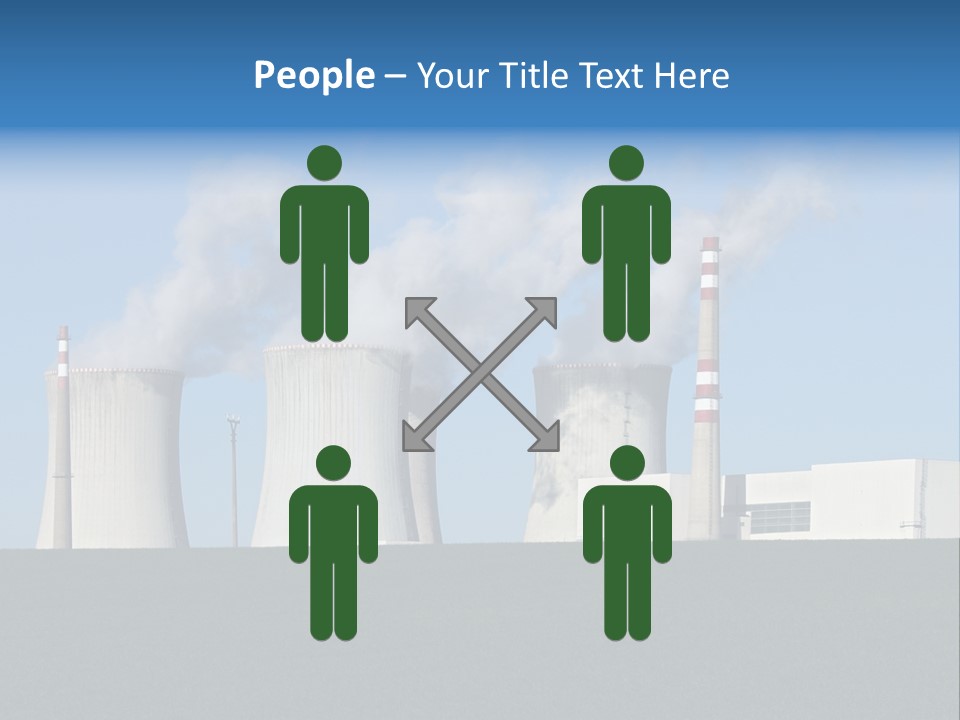 Infrastructure Facility Blue PowerPoint Template