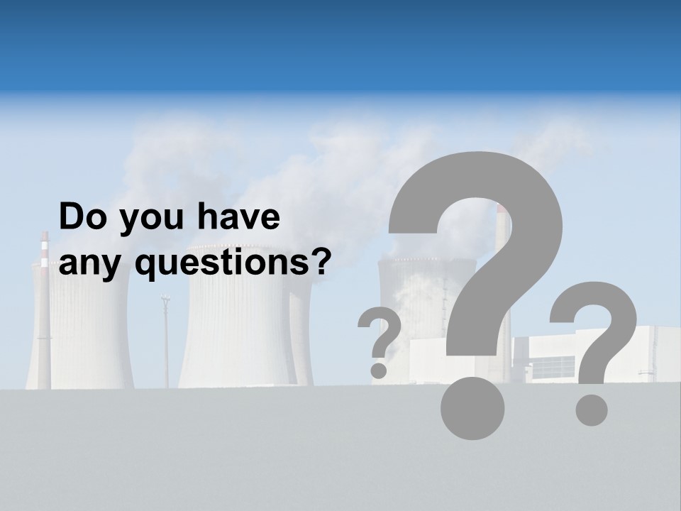 Infrastructure Facility Blue PowerPoint Template