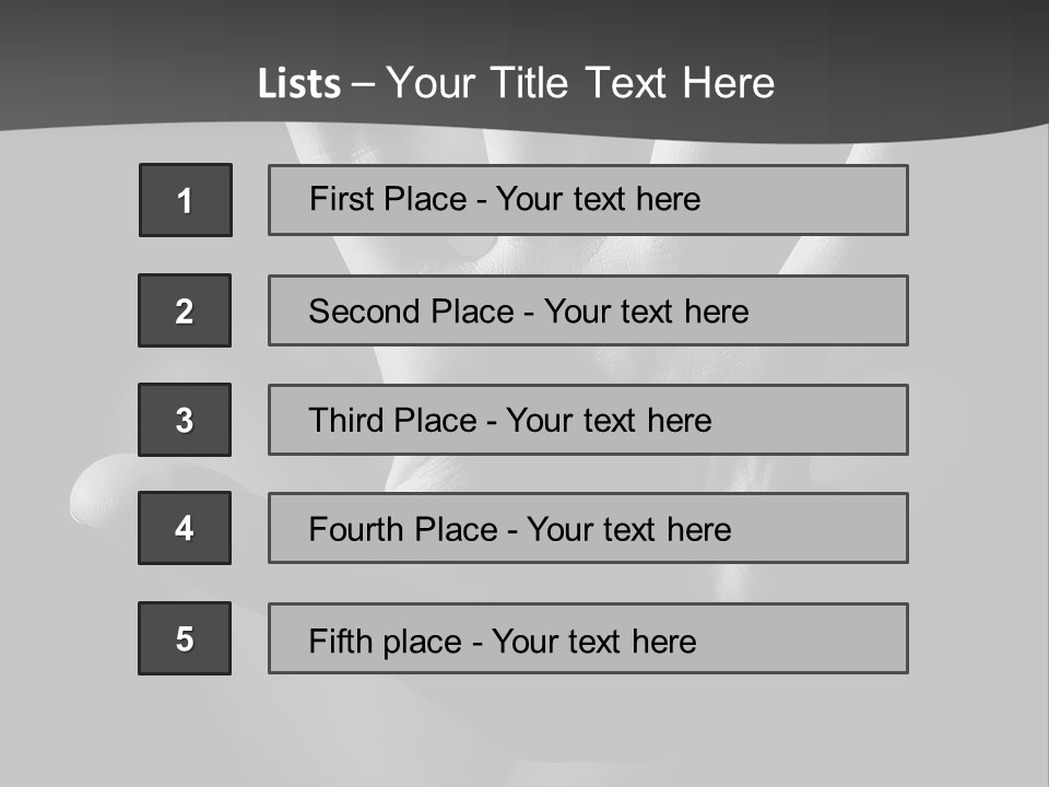 Five Woman Security PowerPoint Template