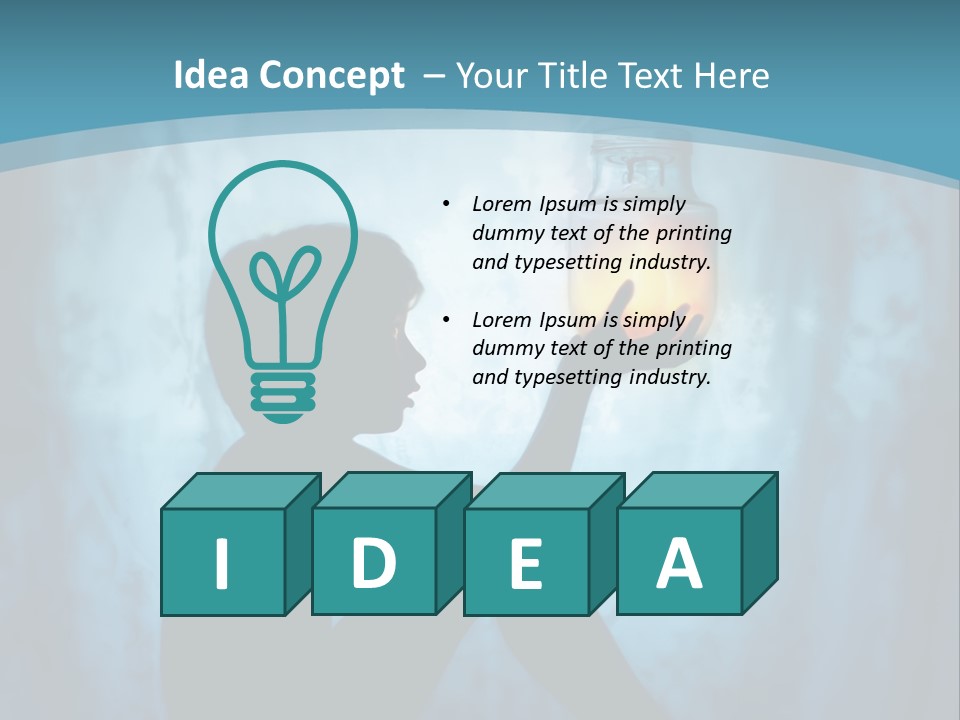 Creativity Contemplation Realization PowerPoint Template