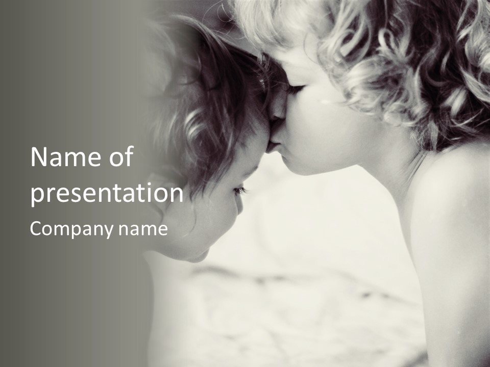 Connection Child Childhood PowerPoint Template