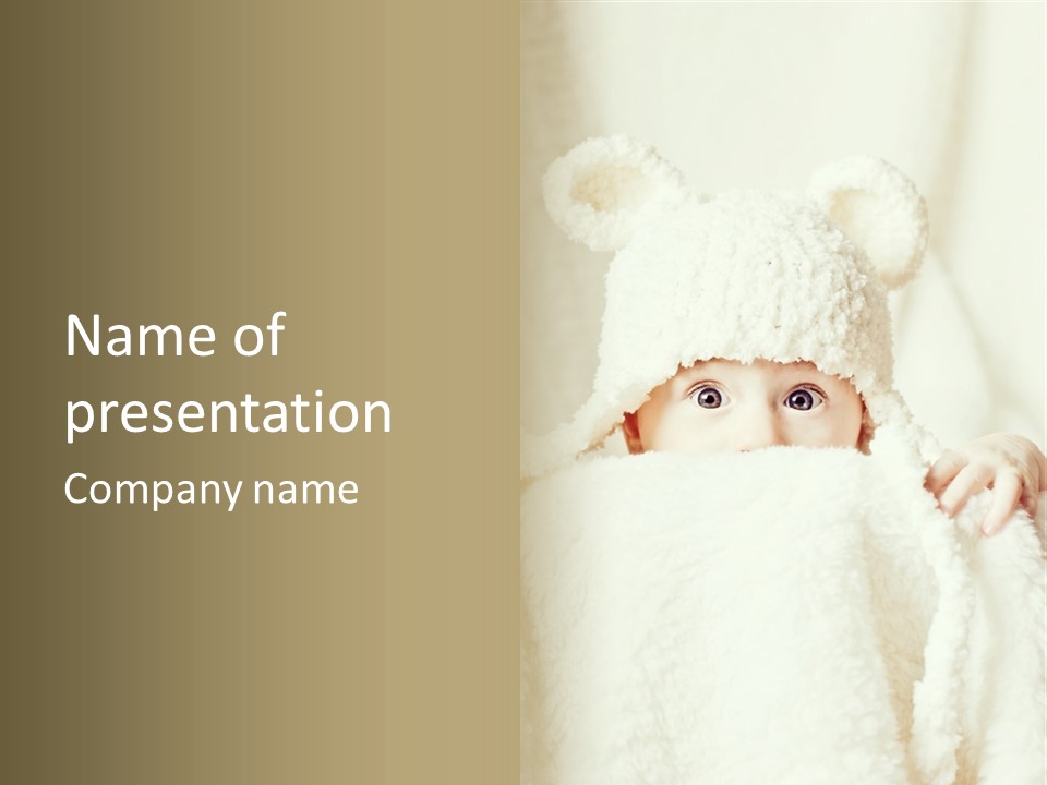 Innocence Little Piercing PowerPoint Template