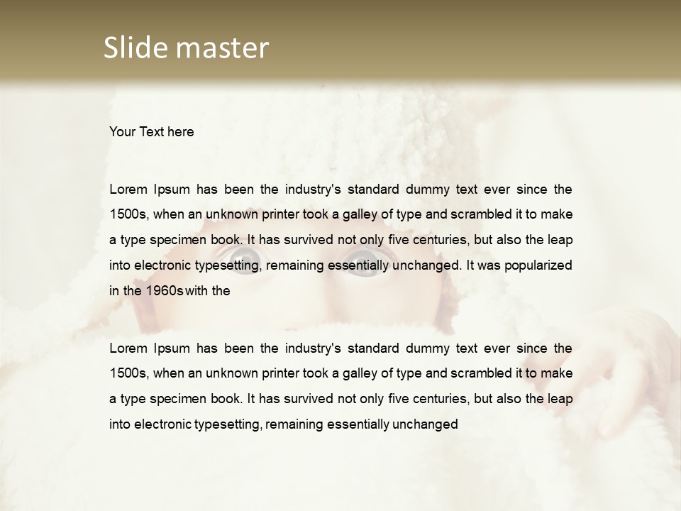 Innocence Little Piercing PowerPoint Template