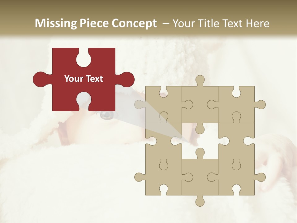 Innocence Little Piercing PowerPoint Template