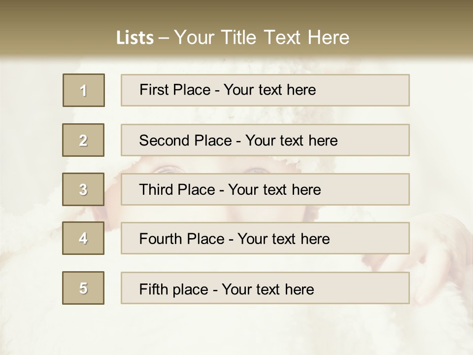 Innocence Little Piercing PowerPoint Template