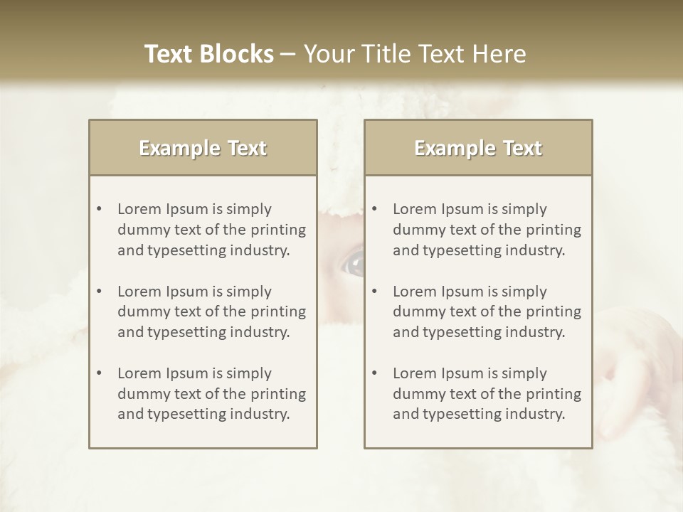 Innocence Little Piercing PowerPoint Template