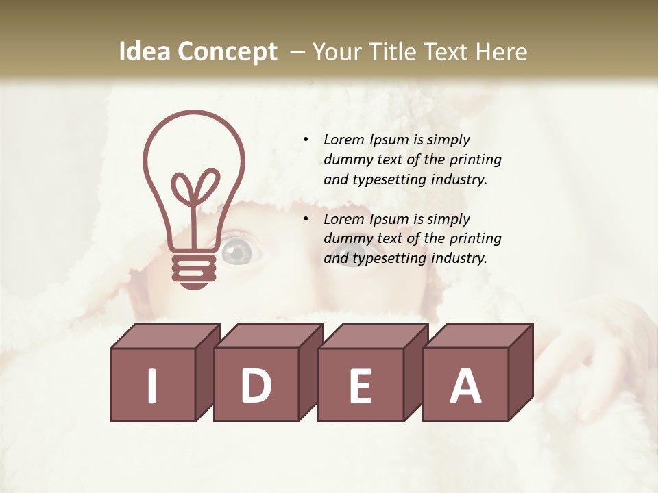 Innocence Little Piercing PowerPoint Template