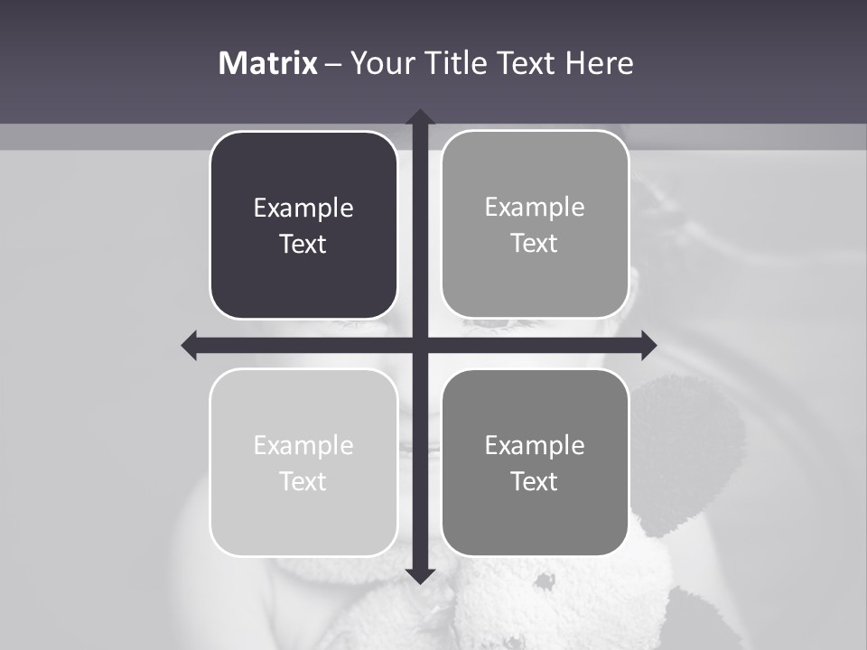 Black And White Child Smiling PowerPoint Template