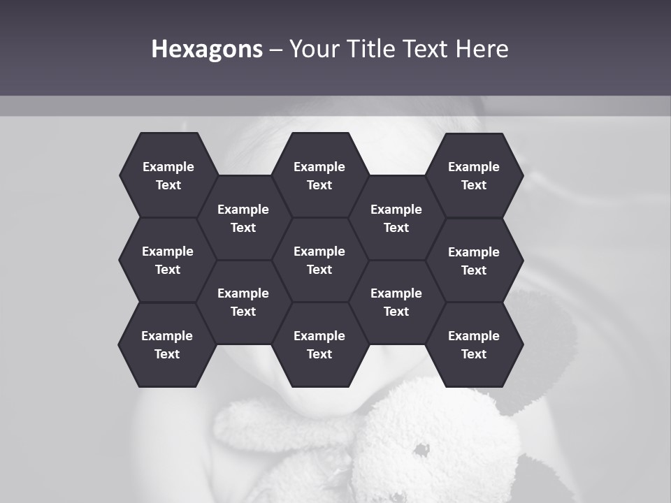 Black And White Child Smiling PowerPoint Template