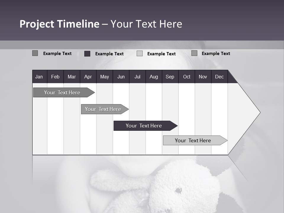 Black And White Child Smiling PowerPoint Template