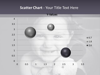 Black And White Child Smiling PowerPoint Template