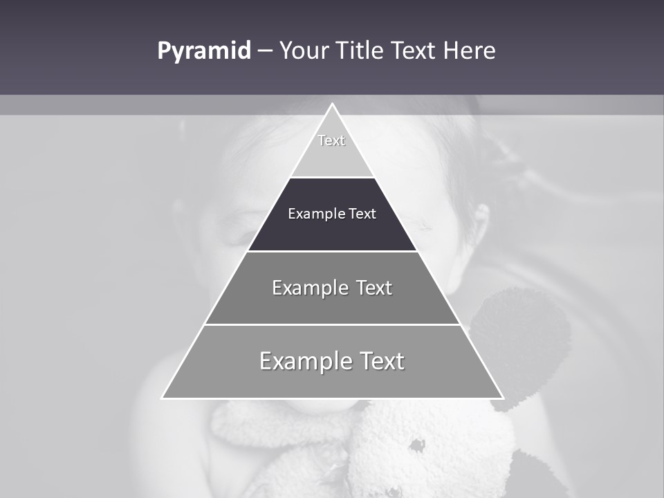 Black And White Child Smiling PowerPoint Template