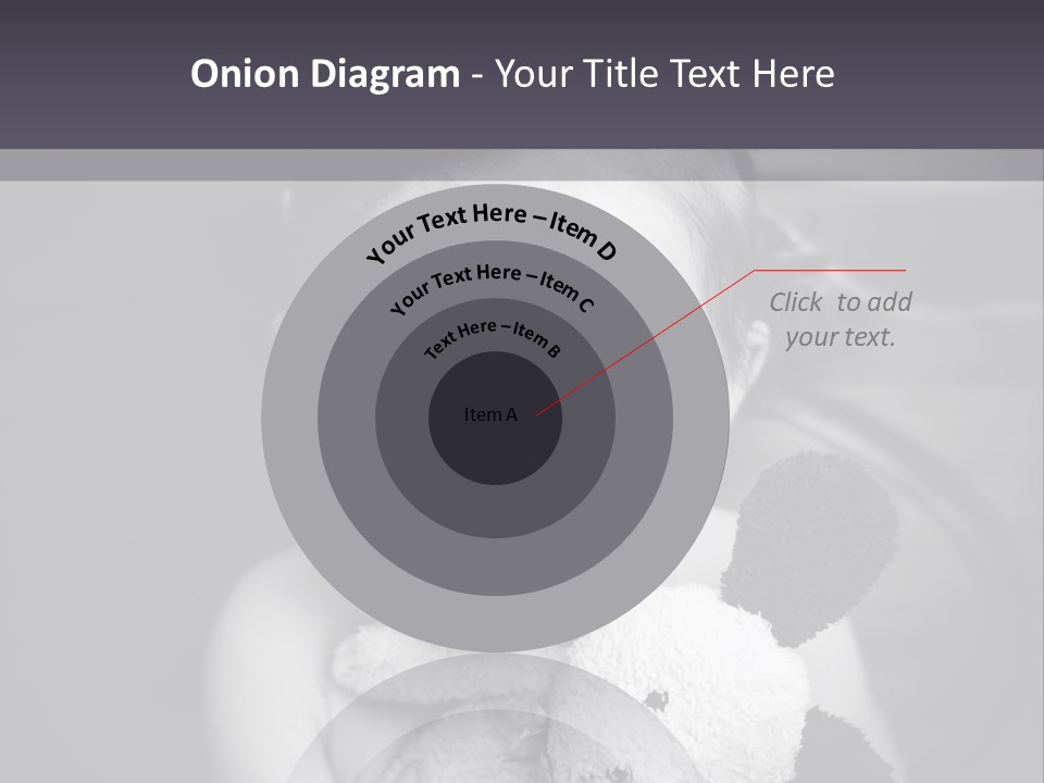 Black And White Child Smiling PowerPoint Template