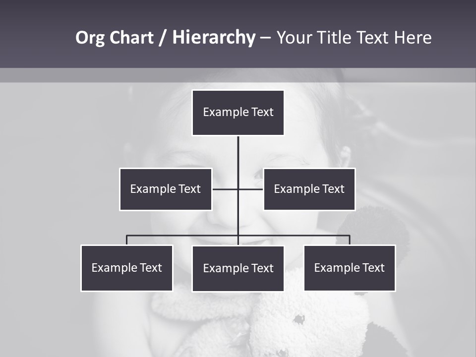 Black And White Child Smiling PowerPoint Template