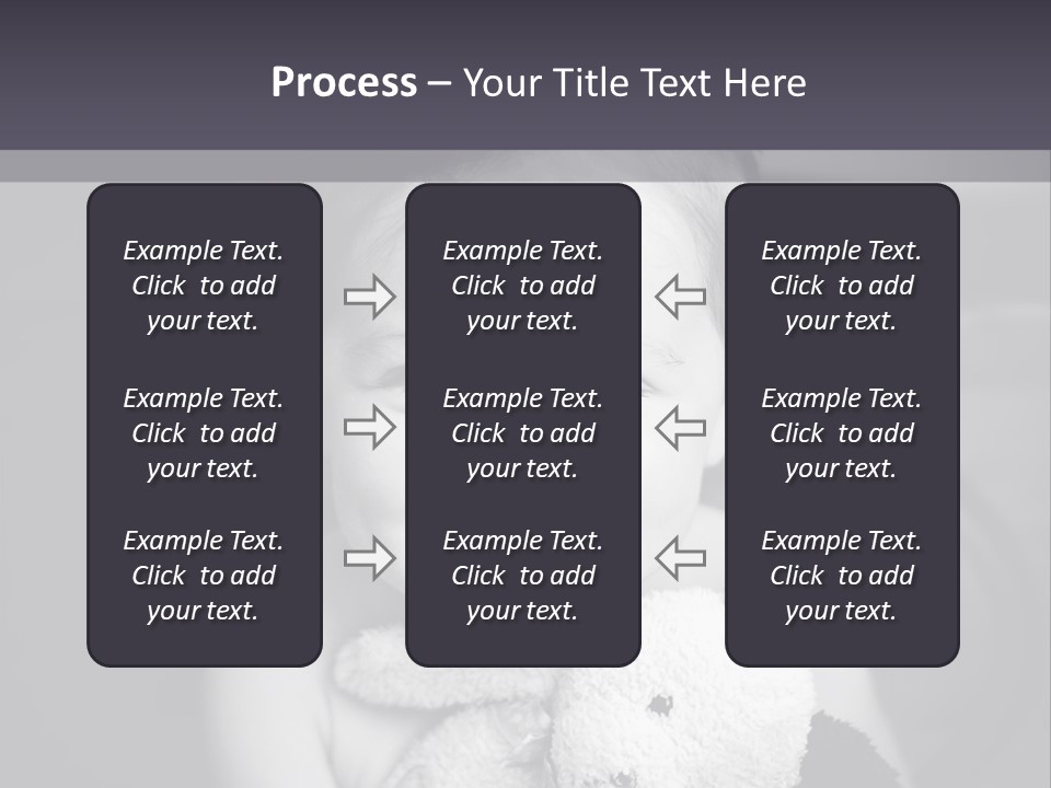 Black And White Child Smiling PowerPoint Template