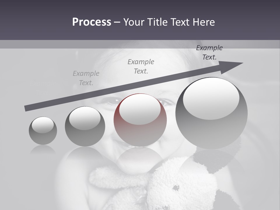 Black And White Child Smiling PowerPoint Template