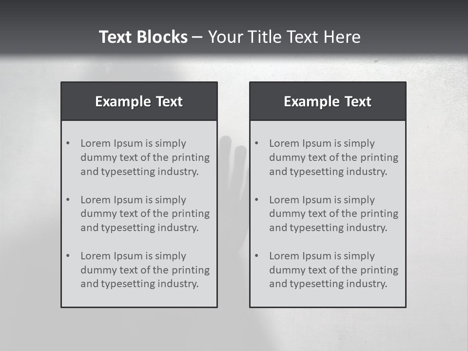 Ghost Silhouette Memory PowerPoint Template