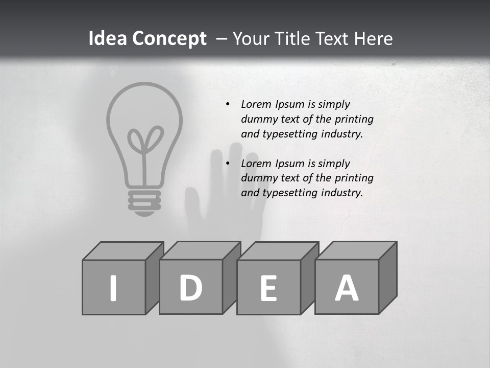 Ghost Silhouette Memory PowerPoint Template