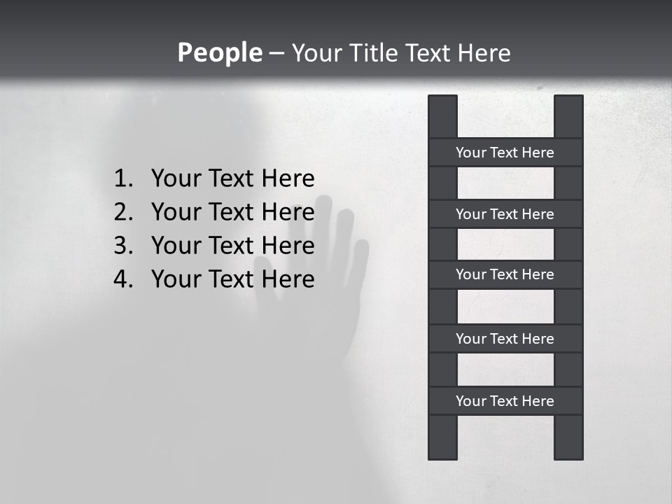 Ghost Silhouette Memory PowerPoint Template