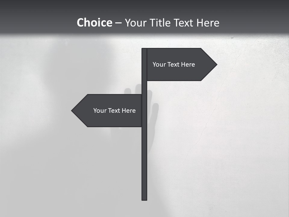 Ghost Silhouette Memory PowerPoint Template