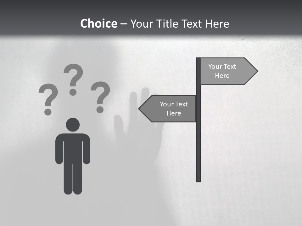 Ghost Silhouette Memory PowerPoint Template