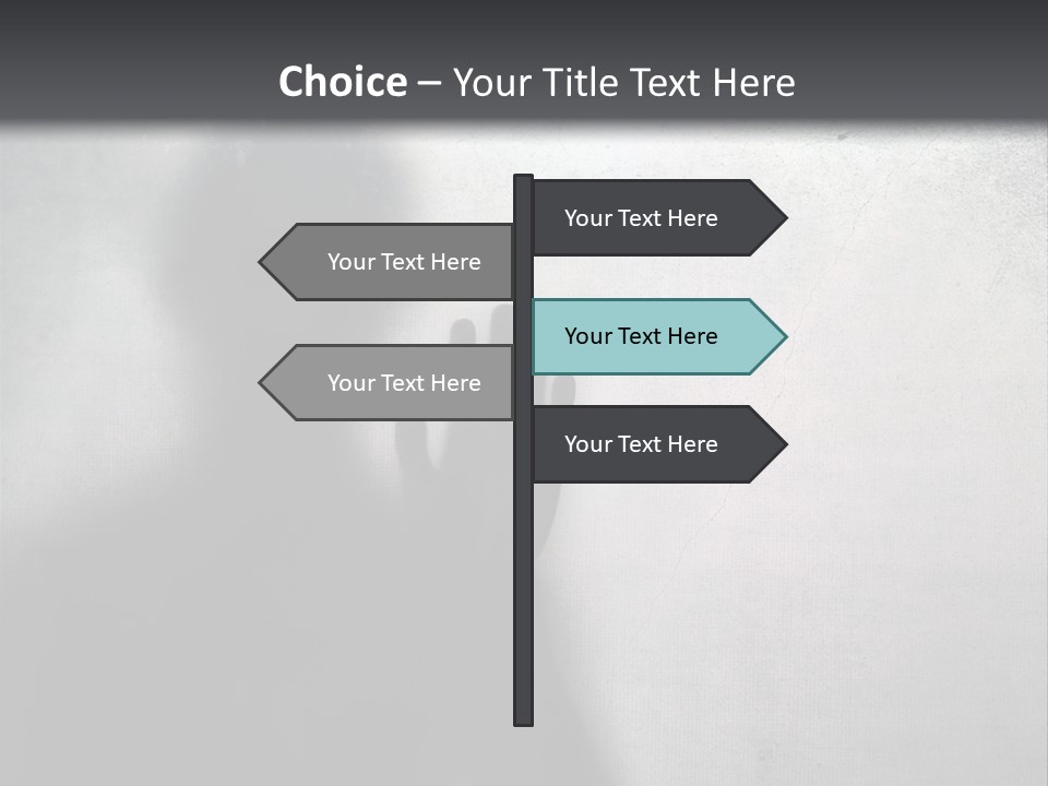 Ghost Silhouette Memory PowerPoint Template
