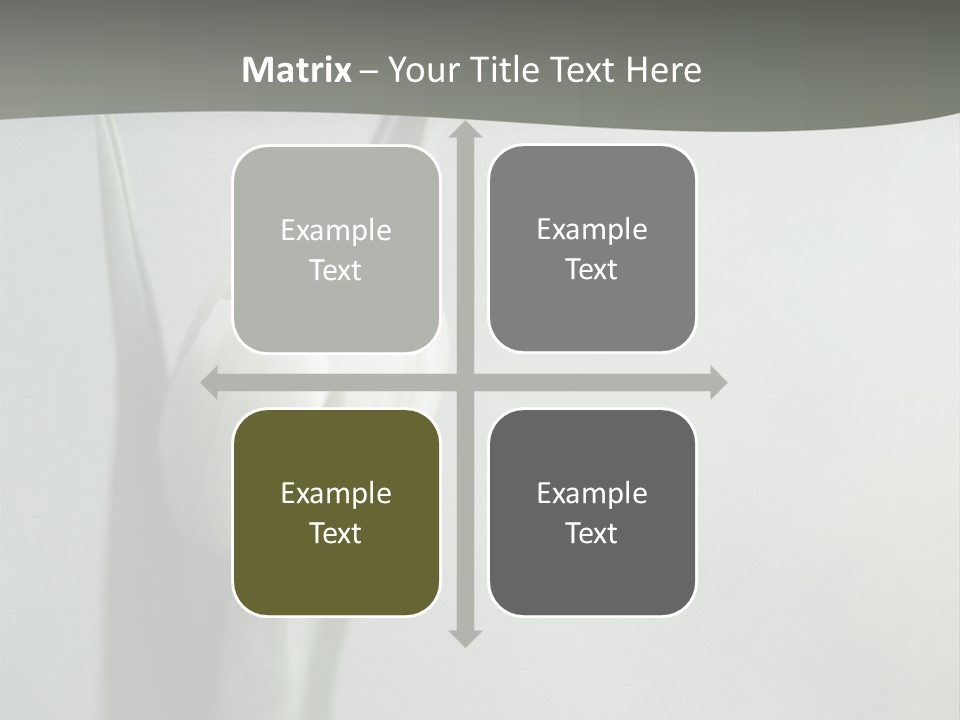 Pure Green Tulip PowerPoint Template