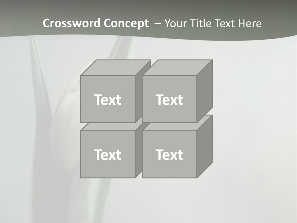 Pure Green Tulip PowerPoint Template
