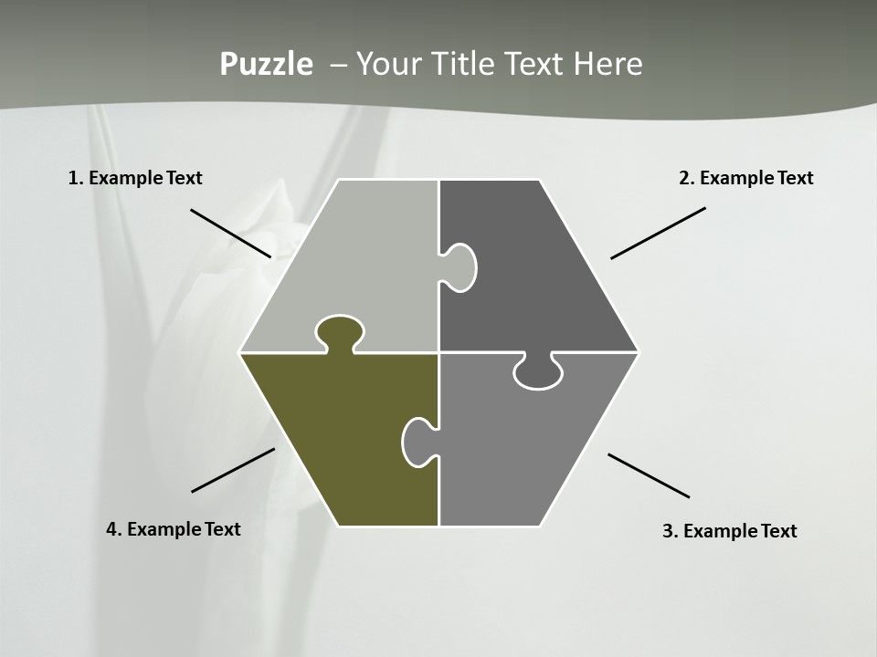 Pure Green Tulip PowerPoint Template