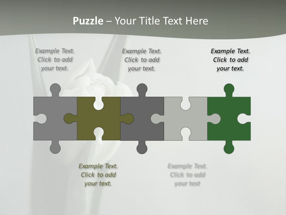 Pure Green Tulip PowerPoint Template