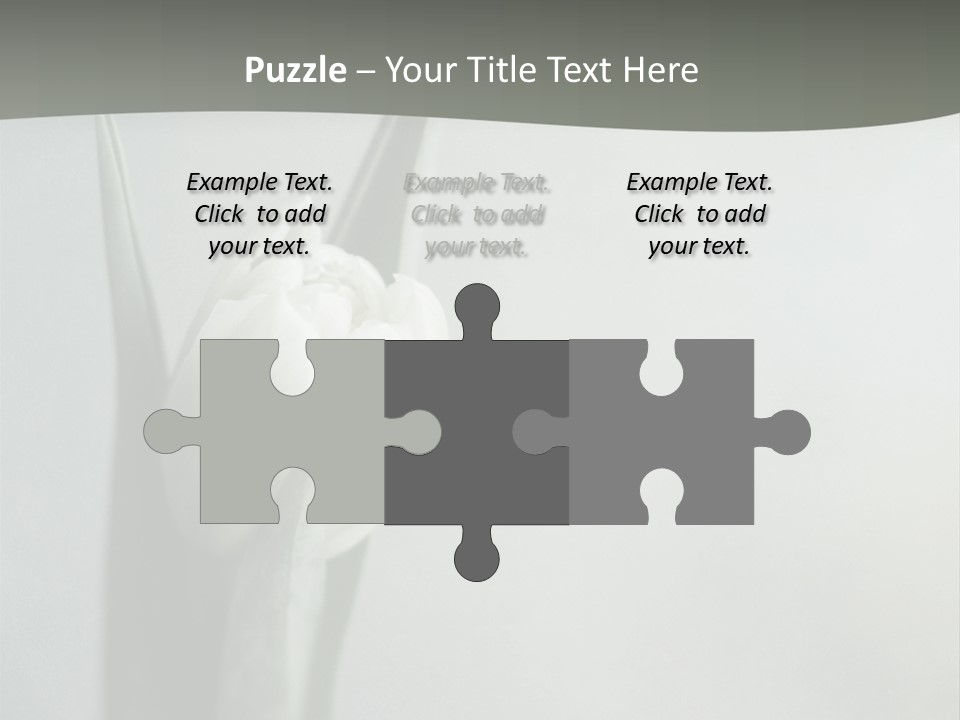 Pure Green Tulip PowerPoint Template