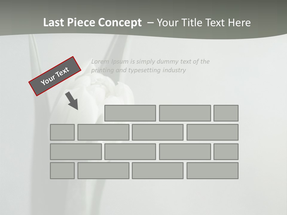 Pure Green Tulip PowerPoint Template