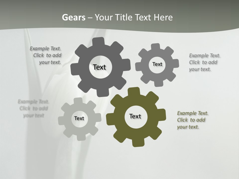 Pure Green Tulip PowerPoint Template