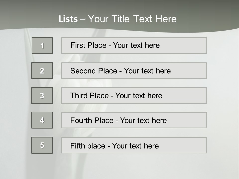 Pure Green Tulip PowerPoint Template