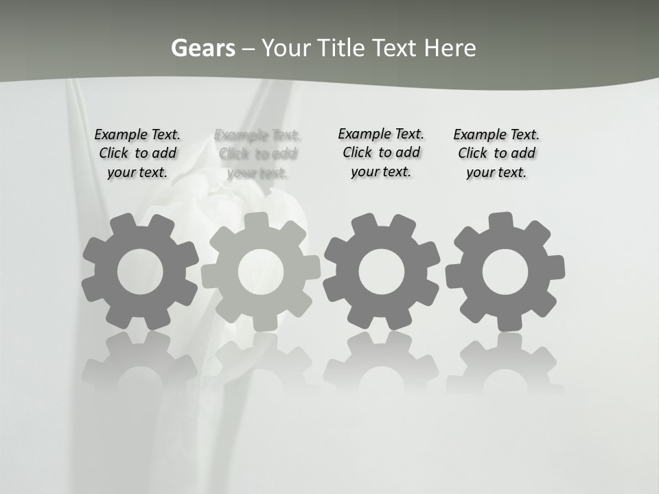 Pure Green Tulip PowerPoint Template