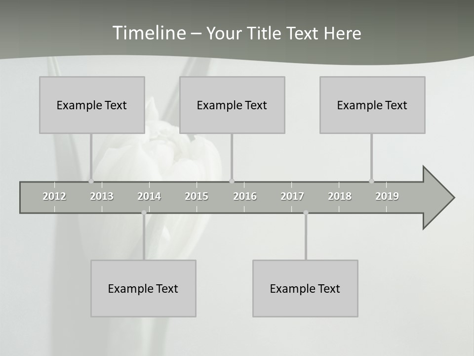 Pure Green Tulip PowerPoint Template