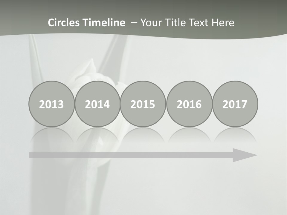 Pure Green Tulip PowerPoint Template