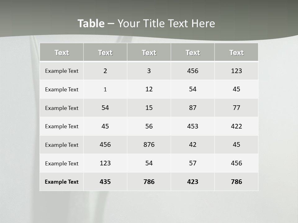 Pure Green Tulip PowerPoint Template