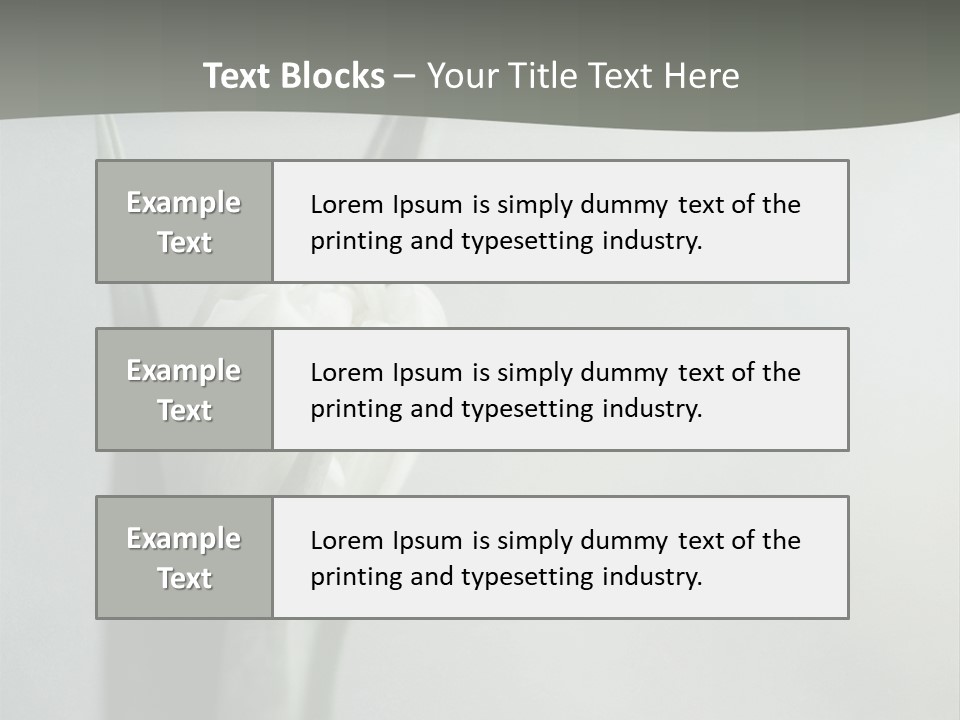 Pure Green Tulip PowerPoint Template