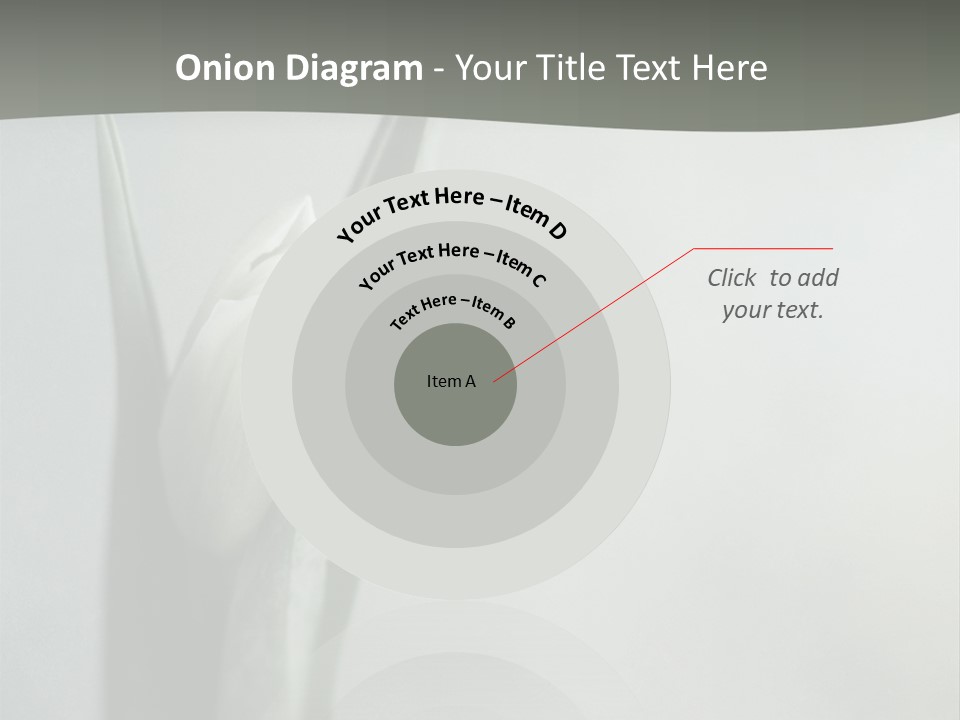 Pure Green Tulip PowerPoint Template