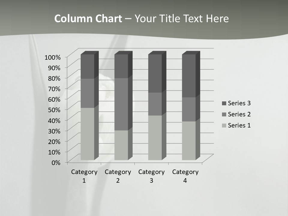 Pure Green Tulip PowerPoint Template